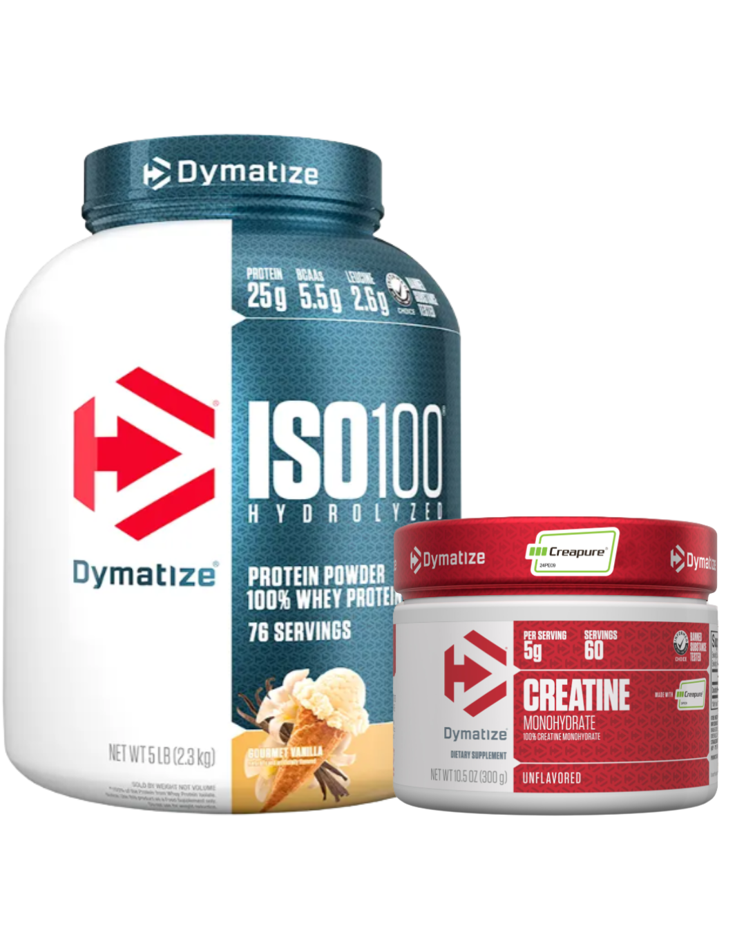 Combo Iso100 5lb + Creatina Dymatize Creapure 300gr