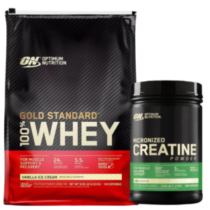 Combo ON Whey Gold Standard (10Lb) + Creatina Powder (1,2k)